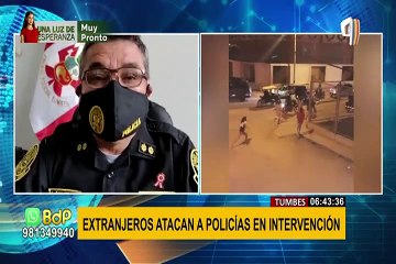 Tumbes: denuncian a grupo de venezolanos por agredir a policías durante intervención