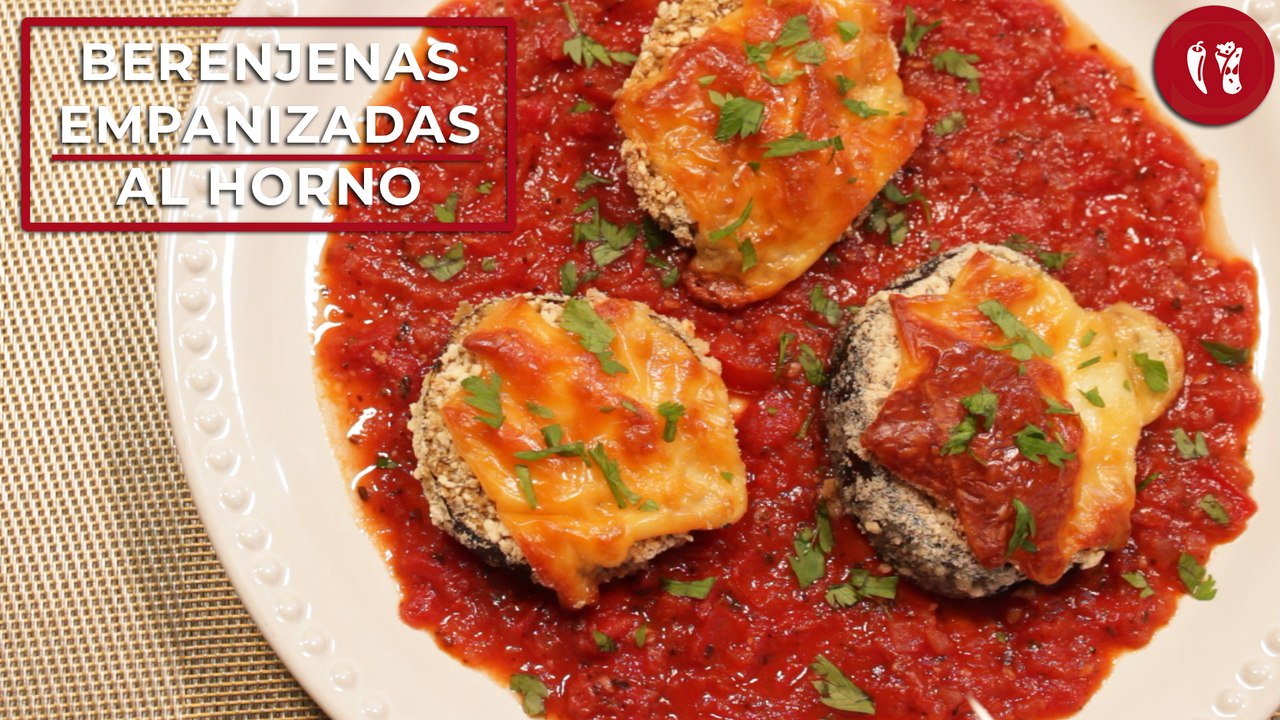 Berenjenas empanizadas al horno | Receta fácil...