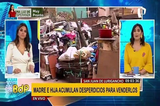 Madre e hija acumulan gran cantidad de productos reciclables afectando a vecinos
