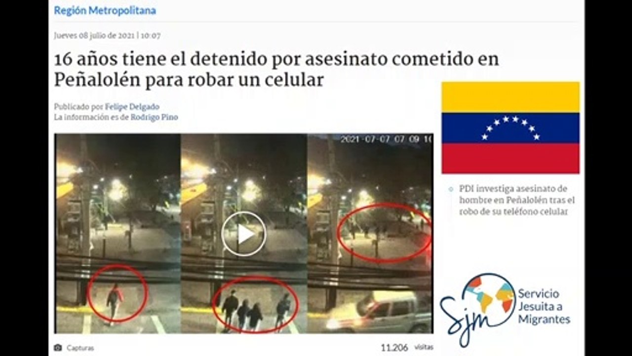 Venezolano de 16 años detenido por homicidio de joven en plaza de Santiago - Radio Biobío