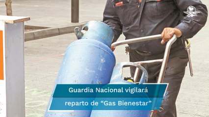 Descargar video: AMLO anuncia vigilancia de la Guardia Nacional a reparto de cilindros de “Gas Bienestar”