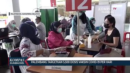 Palembang Targetkan 5.500 Dosis Vaksin Covid-19 Per Hari