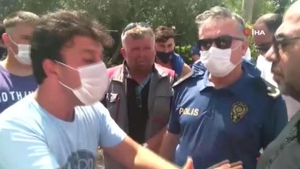 Yol çalışmasına kızan turizmciler eylem yaptı