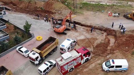 Kırıkkale'de göçük altında kalan işçi kurtarıldı