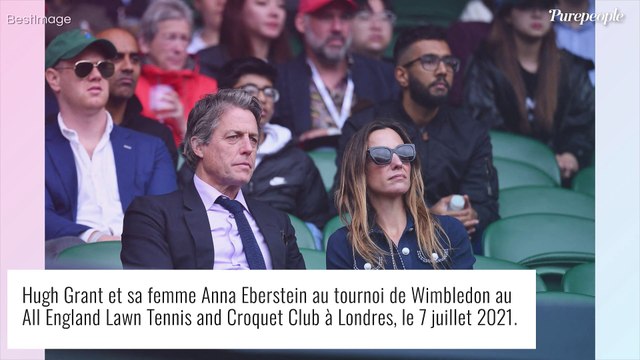 Hugh Grant et Anna Eberstein : rare sortie en couple à Wimbledon