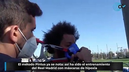 El método Pintus ya se nota: así ha sido el entrenamiento del Real Madrid con máscaras de hipoxia