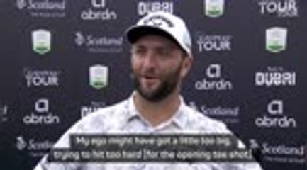 Rahm's ego 'a little too big' before Scottish Open tee shot