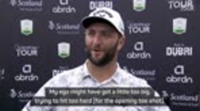 Rahm's ego 'a little too big' before Scottish Open tee shot