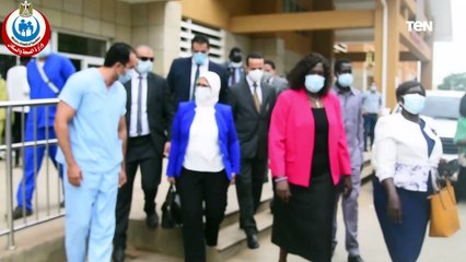 زيارة وزيرة الصحه لمستشفي جوبا التعليمي بجنوب السودان