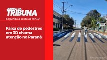 Faixa de pedestres em 3D chama atenção no Paraná