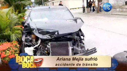 Arianna Mejía sufrió un accidente de tránsito: "El brazo no lo puedo mover"
