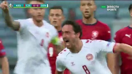 REPUBLICA CHECA 1-2 DINAMARCA CUARTOS DE FINAL 03/07/2021 #UEFAEURO2020 GOLES ULTRA HD