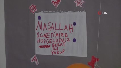 Kardeşlerin sünnet olma hayalini AK Parti gerçekleştirdi