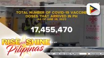 NTF against COVID-19, tiwala na maaabot ang 20-M dose ng mga bakuna na dumating sa bansa bunsod ng sunod-sunod na pagdating ng supply ng COVID-19 vaccines