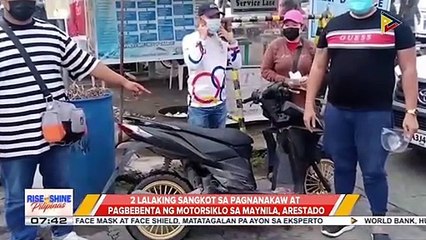 Download Video: 2 lalaking sangkot sa pagnanakaw at pagbebenta ng motorsiklo sa Maynila, arestado