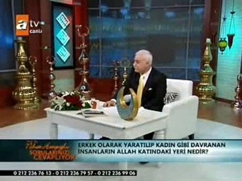 Nihat Hatipoğlu'na eşcinsellik sorusu