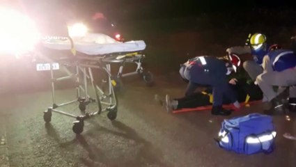 Motociclista fica ferido em colisão na Avenida Piquiri