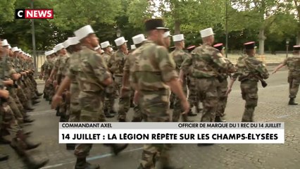 14 juillet : la Légion étrangère répète sur les Champs-Elysées