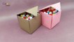How To Make Paper Box That Opens And Closes | Diy Paper Crafts Idea | Easy Origami Box
