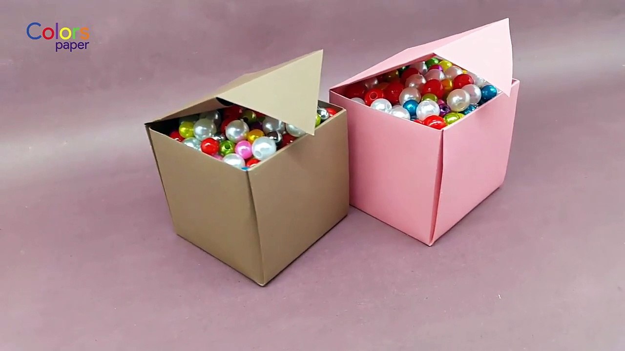 How To Make Paper Box That Opens And Closes | Diy Paper Crafts Idea | Easy Origami Box