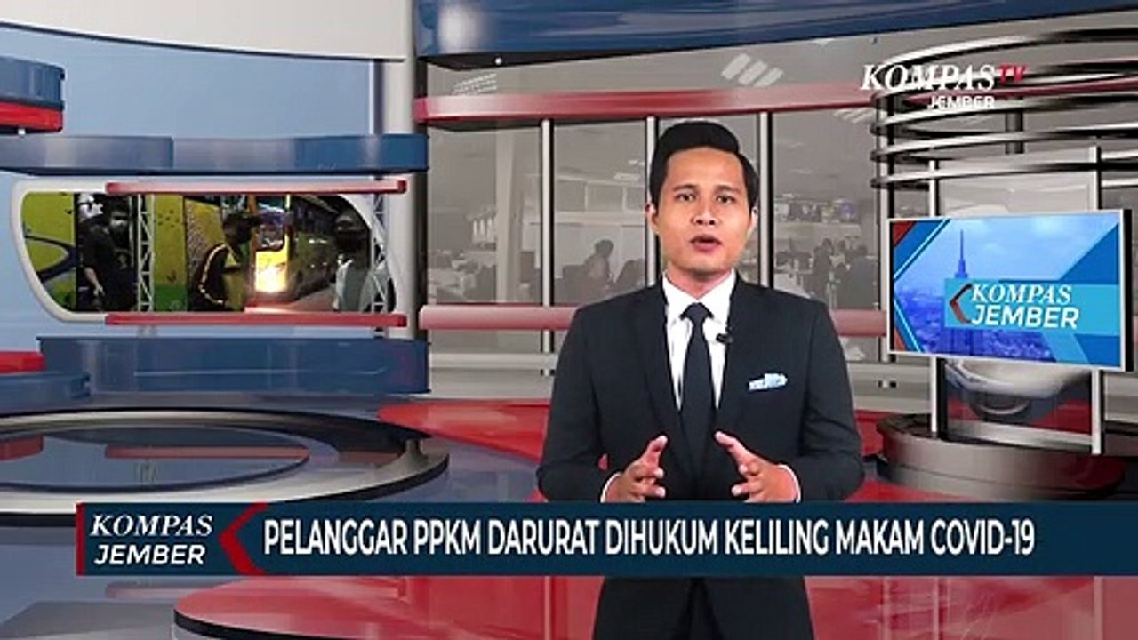 Pelanggar PPKM Darurat Dihukum Keliling Makam Covid-19