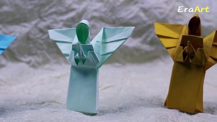 Paper Folding Art (Origami): How To Make Angel