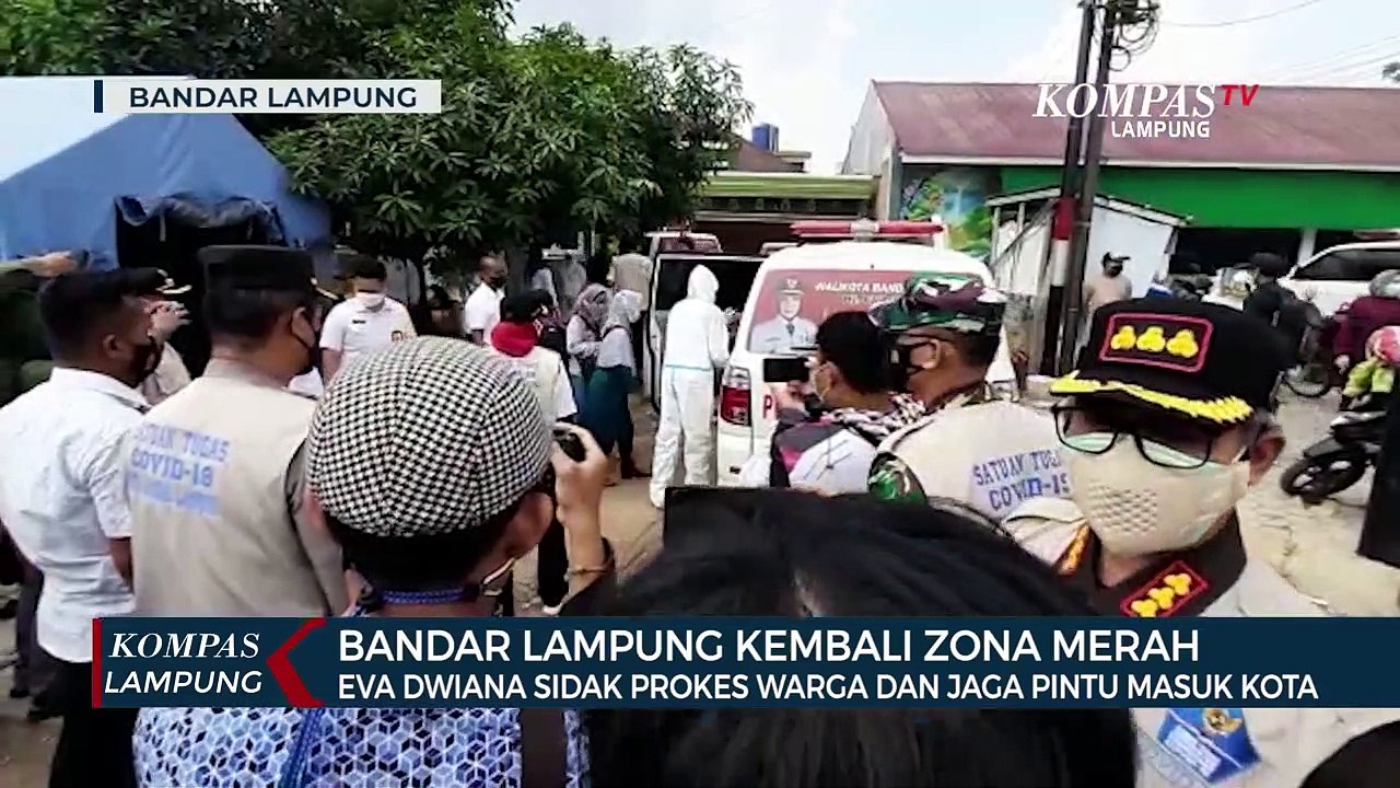 Eva Dwiana Sidak Prokes Warga dan Jaga Pintu Masuk Kota Bandar Lampung