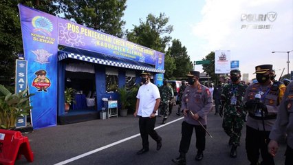 Kapolri Tinjau Vaksinasi di Bandung, Yogyakarta dan Jawa Timur