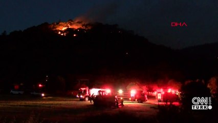 Foça'da orman yangını