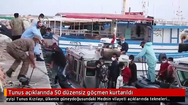 Tunus açıklarında 50 düzensiz göçmen kurtarıldı