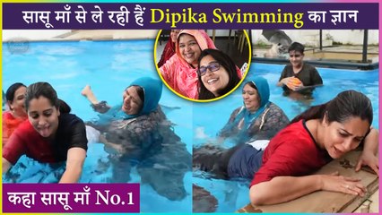 Dipika Kakar Learns Swimming From Husband Shoaib Ibrahim's Mother, Feels Proud