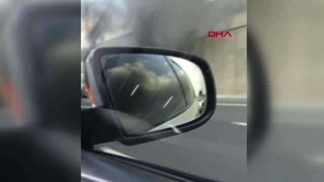 BURSA TIR'IN MISIR YÜKLÜ DORSESİ YANDI