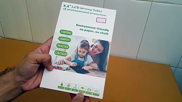 Unboxing and Review of LCD Writing Tablet 8.5 Inch Drawing Pad, Board for Kids