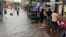 Les rues de New York inondées