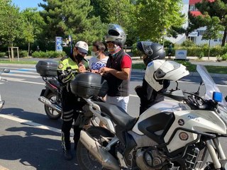 İSTANBUL'DA MOTOSİKLETLERE DENETİM