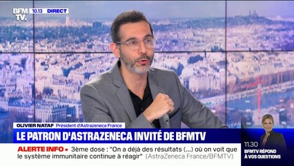 Vaccination: "On a une meilleure protection après trois doses" selon le patron d'Astrazeneca France