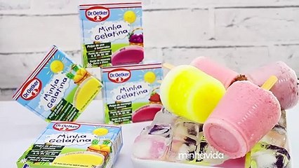 Aprenda a fazer sorvete de gelatina com frutas