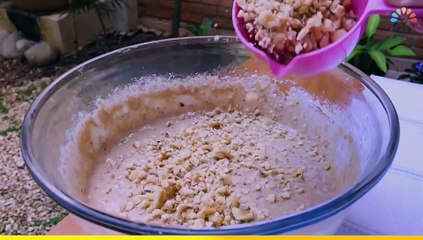 Bolo de Banana com Aveia e Nozes