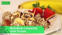 Bombom de frutas com chocolate: receita saudável e saborosa