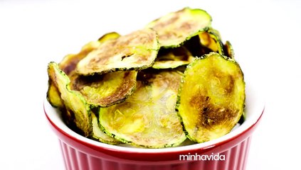 Chips de abobrinha light: crocantes e deliciosos