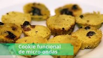 Cookie funcional de micro-ondas é receita prática e saudável