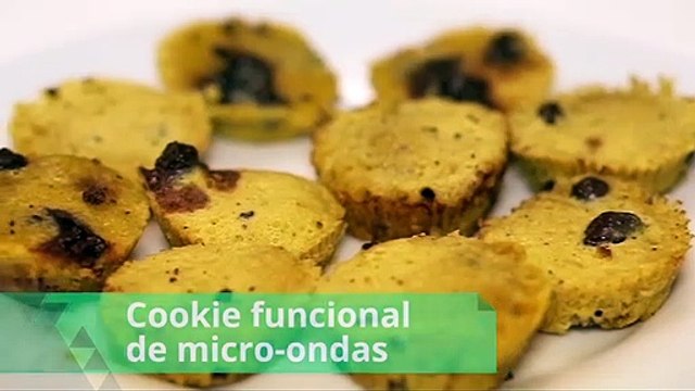 Cookie funcional de micro-ondas é receita prática e saudável