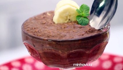Creme light de aveia com chocolate e banana: aprenda receita incrível