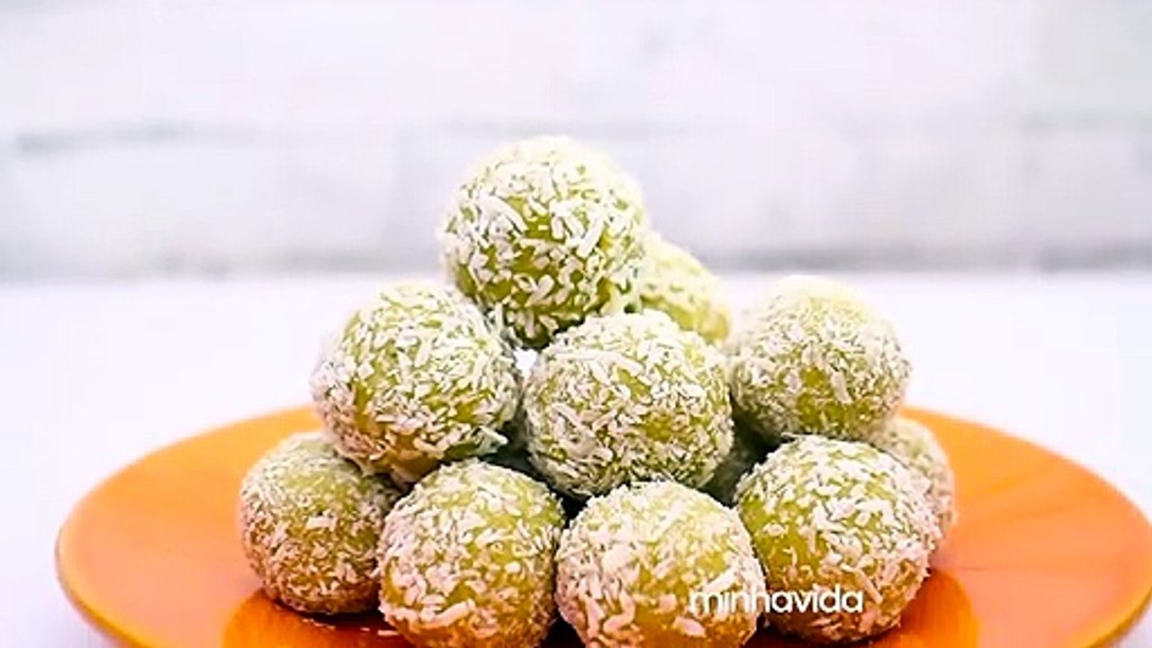 Docinho de batata doce e pasta de amendoim funcional