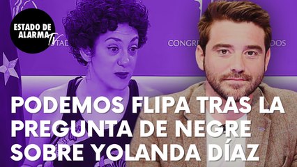 Negre pregunta por los másteres falsos de Yolanda Díaz y Podemos lo flipa: “Ministra exitosa”