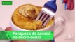 Panqueca de caneca com banana: receita fácil e rápida