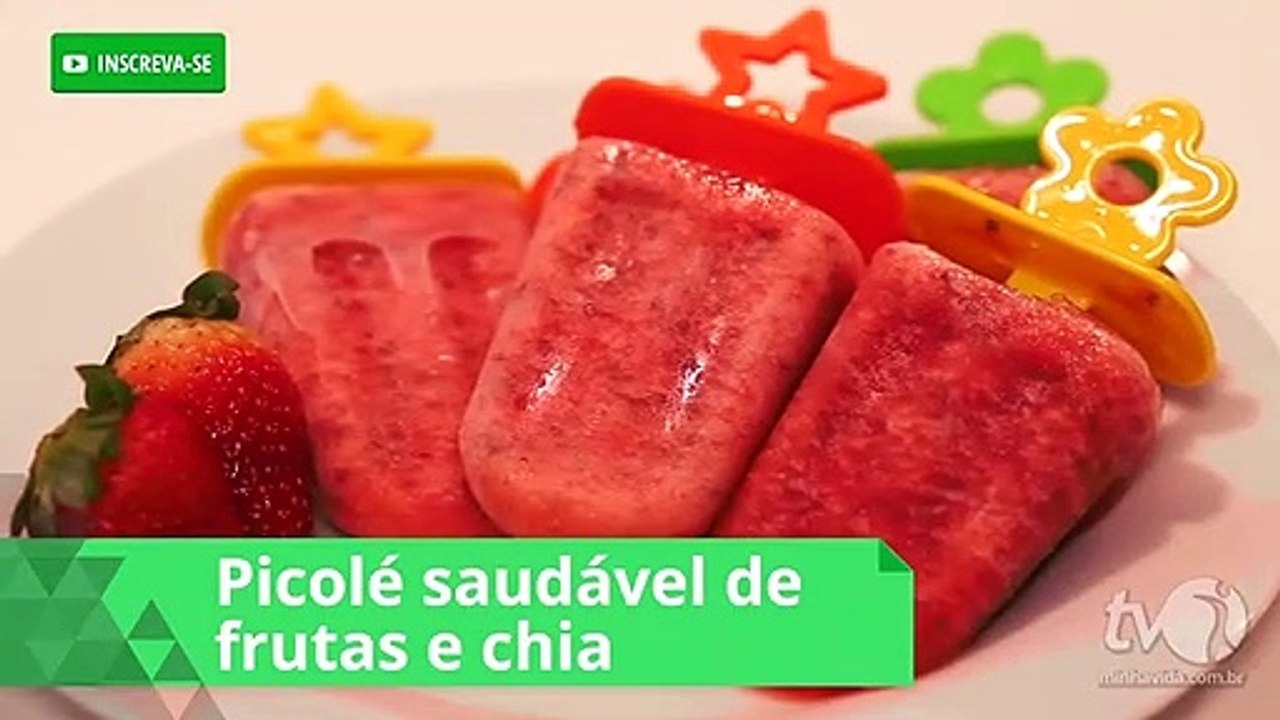 Picolé saudável de frutas e chia: refresque-se com esta receita fácil e funcional
