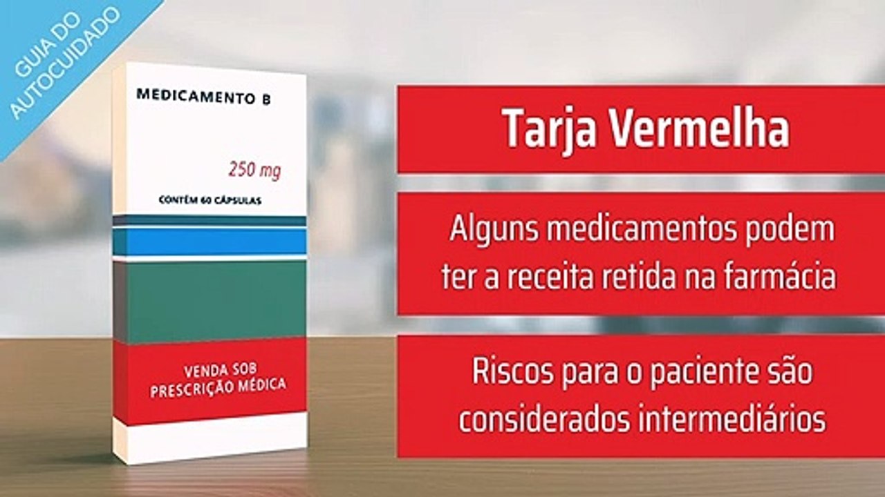 Tarja vermelha, preta, amarela ou sem cor: Você sabe a diferença?