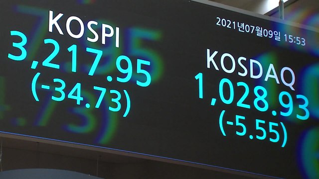 델타 바이러스 직격탄 맞은 국내 증시..코스피, 1.07% 하락 / YTN