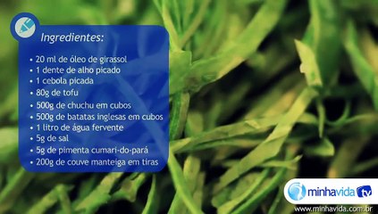 Receita de sopa: caldo verde light